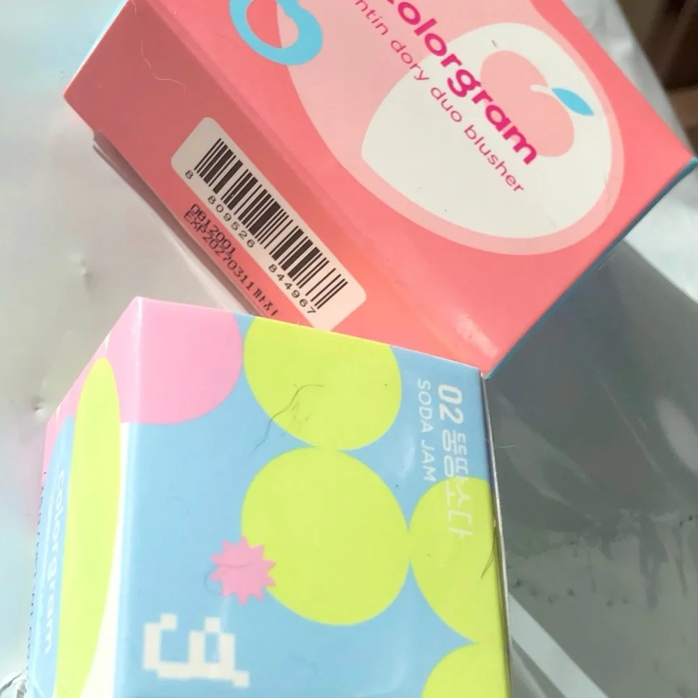 Colorgram Soda Jam Lip & Cheek Balm Shade 02 Ddikddok Soda & Shade 03 Peach Duo